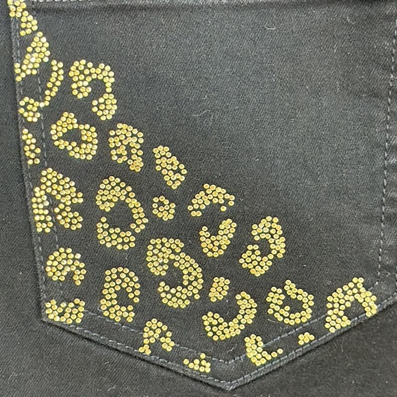 NYDJ Marilyn Straight Jeans With Catwalk Pocket Rhinestone Embroidery 2 Petite - Picture 12 of 15